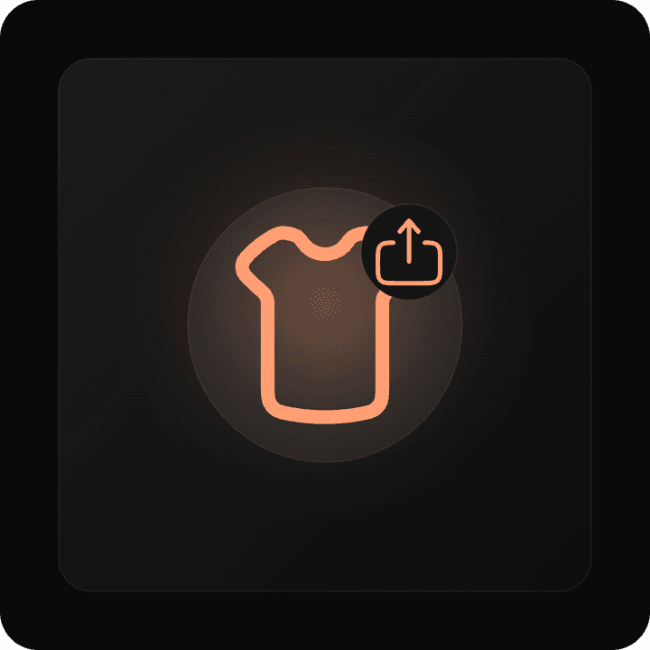 Example clothing item upload screen